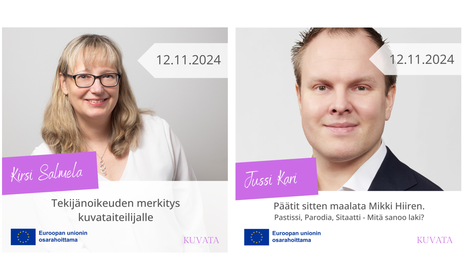 Webinaarin puhujat