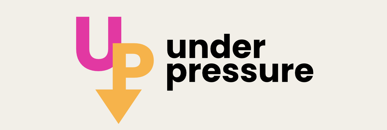 Under Pressure -tutkimushankkeen logo, jossa U- ja P-kirjaimet